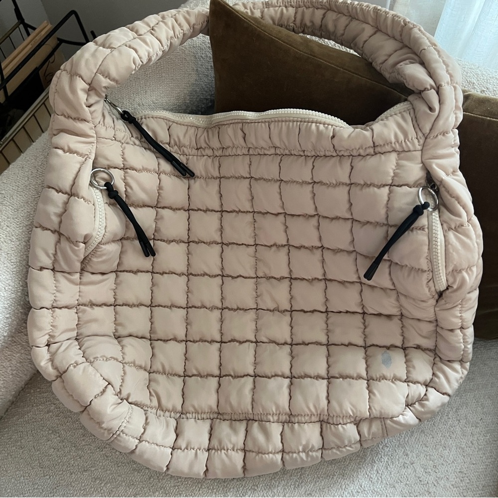 Free People Quilted Carryall Tote